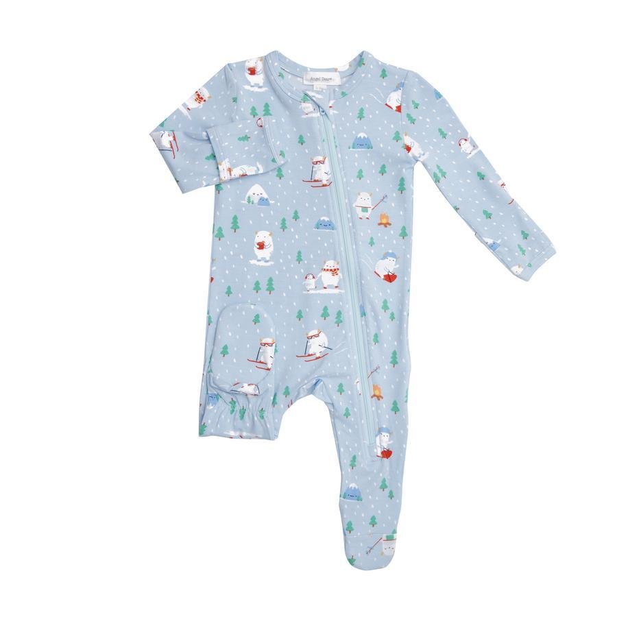 Yeti Zipper Blue Footie - Tadpole